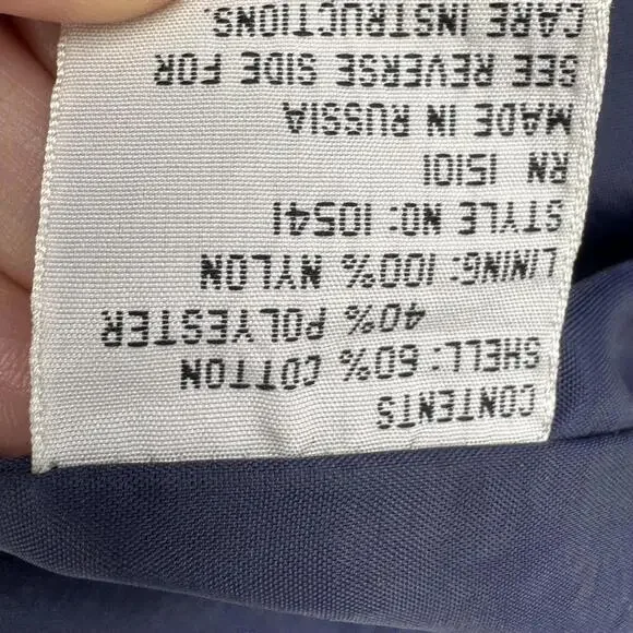 Vintage Eagles Ridge Outfitters Jacket Mens XL Beige Blue Bomber Outdoor - Picture 12 of 14